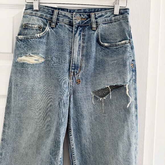 KSUBI Playback "Skream Trashed" High Waisted Distressed Jean, size 26 - Picture 5 of 13